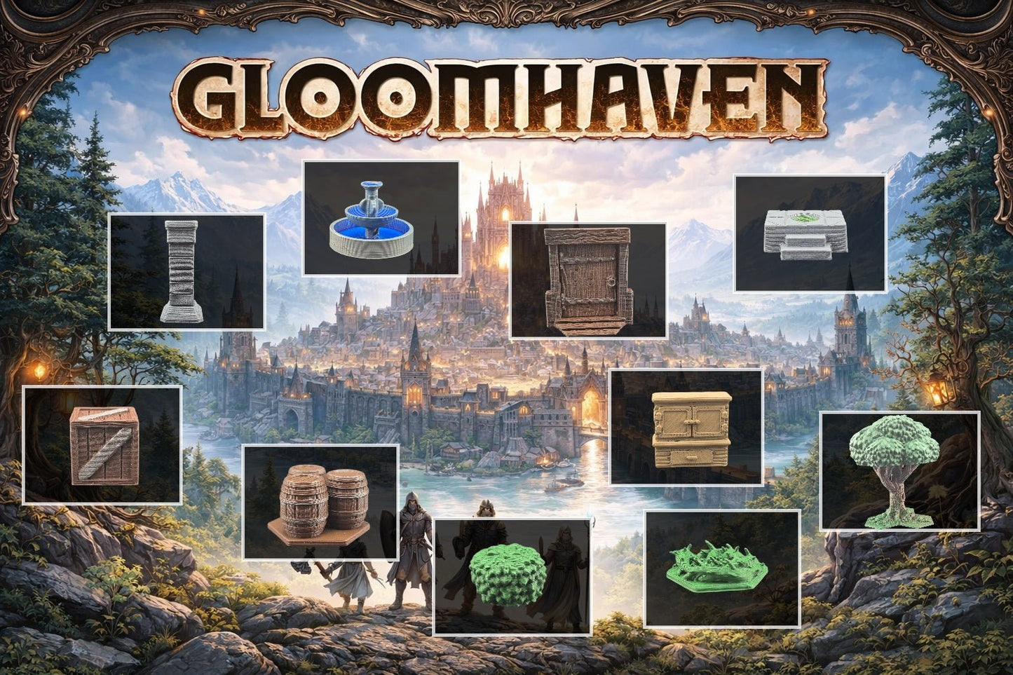 Gloomhaven décors 3D - 3Dpaint Game