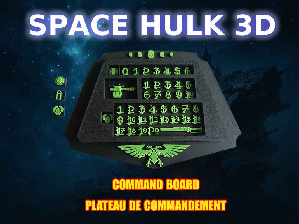 Plateau de commandement 3D compatible Space Hulk – Command Board