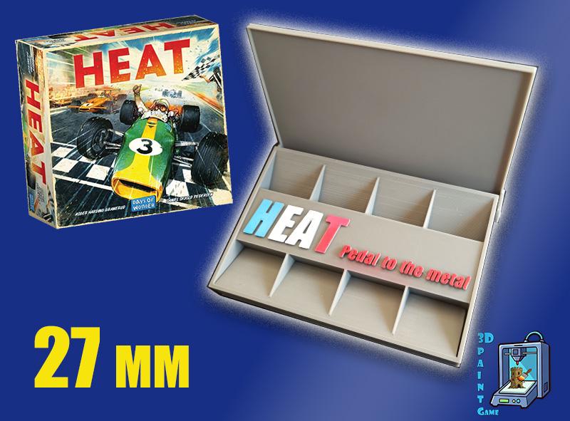 Set 9 voitures F1 pour Heat: Pedal to the Metal – Miniatures imprimées 3D peintes à la main – Accessoire jeu de société / board game - 3Dpaint Game