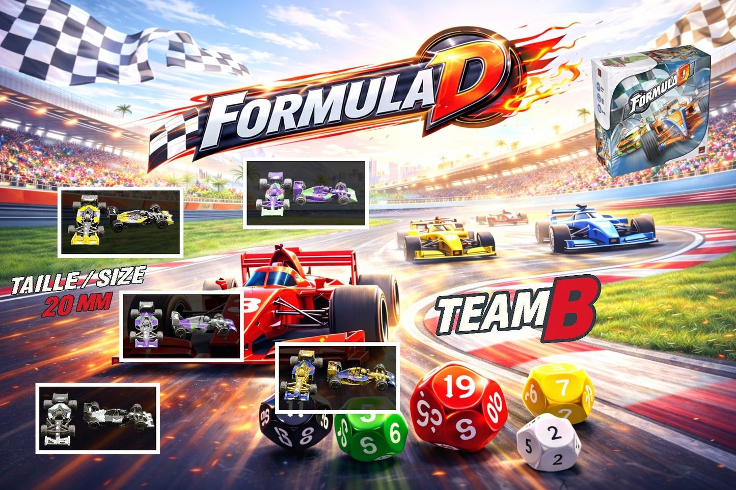 10 Voitures F1 miniatures personnalisées pour Formula D Année 1994 - 3Dpaint Game