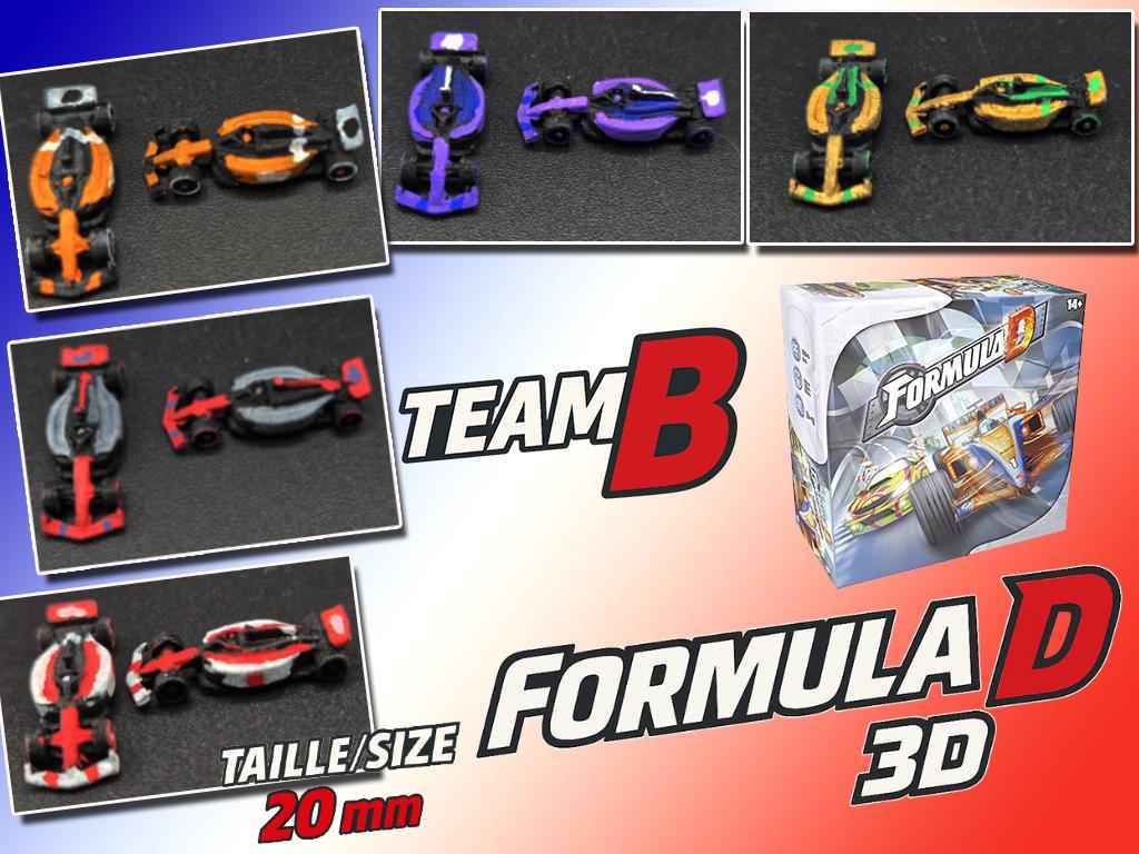 10 Voitures F1 miniatures personnalisées pour Formula D Année 2024
