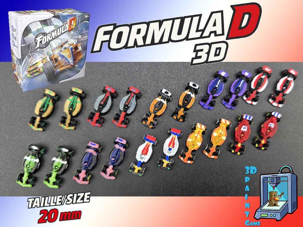 10 Voitures F1 miniatures personnalisées pour Formula D Année 2024