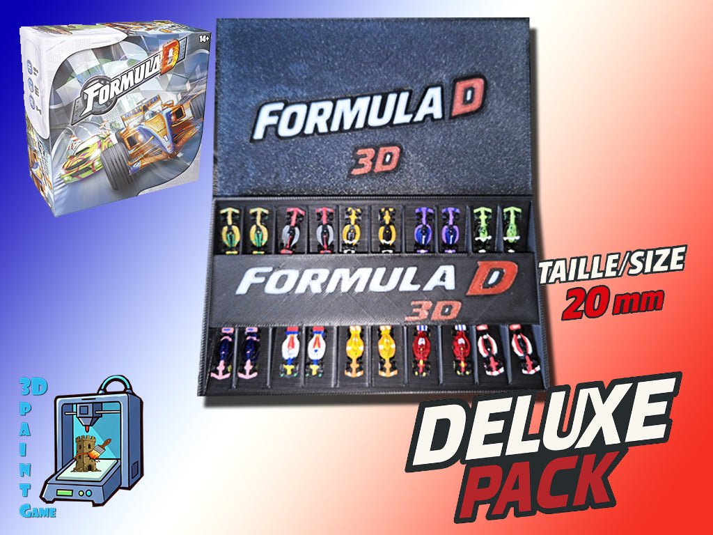 10 Voitures F1 miniatures personnalisées pour Formula D Année 2024 - 3Dpaint Game