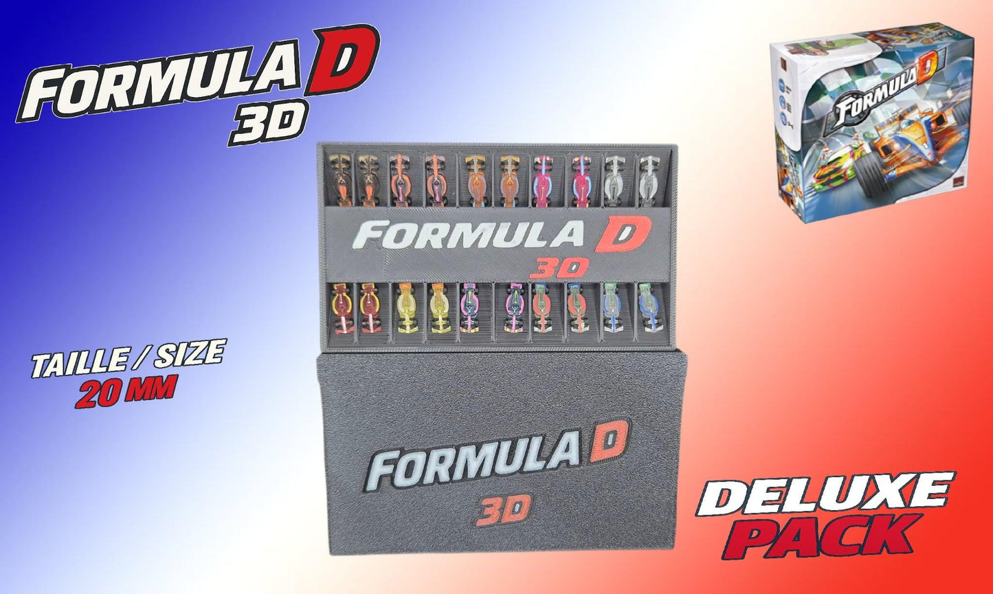 10 Voitures F1 miniatures personnalisées pour Formula D Année 2024 transparente - 3Dpaint Game