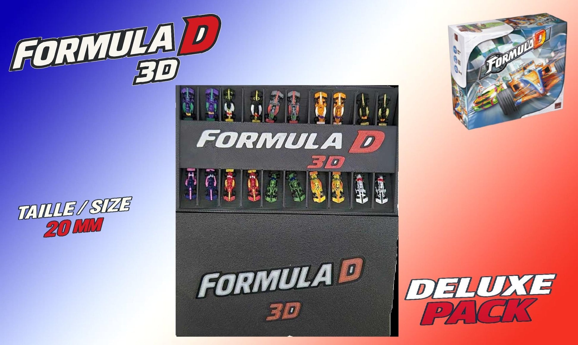 10 Voitures F1 miniatures personnalisées pour Formula D Année 2025 - 3Dpaint Game
