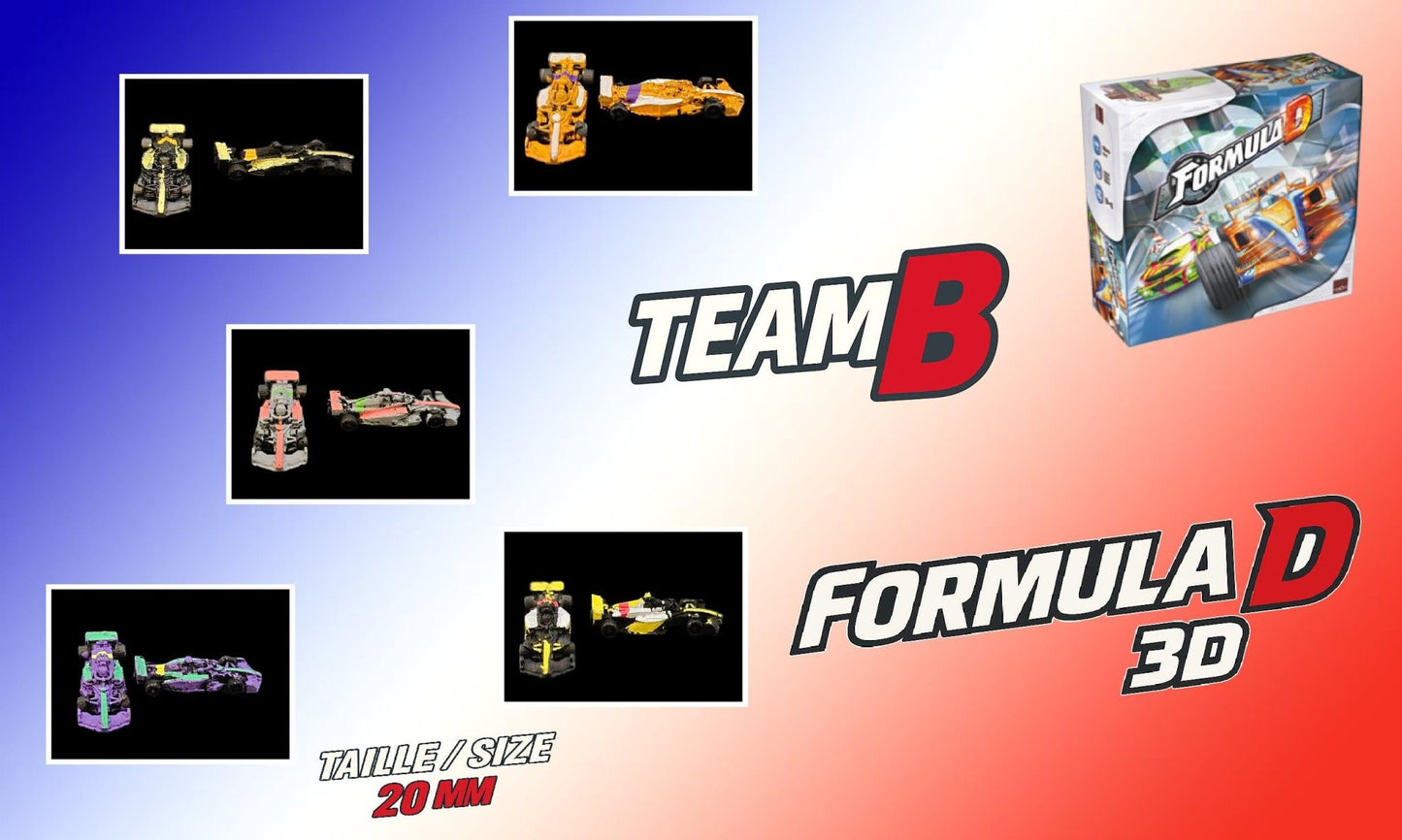 10 Voitures F1 miniatures personnalisées pour Formula D Année 2025 - 3Dpaint Game
