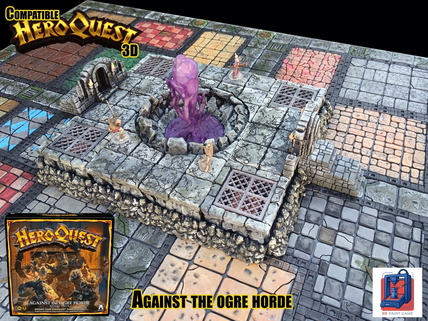 la fosse du chaos — Décor 3D HeroQuest « Against the Ogre Horde »