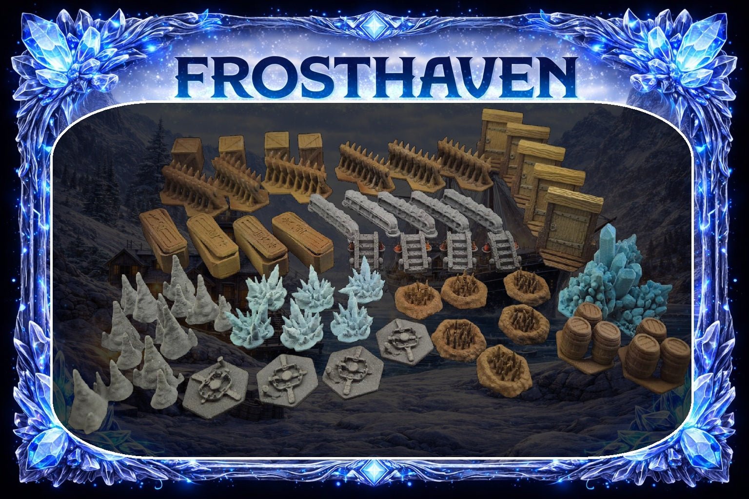 Frosthaven décors 3D - 3Dpaint Game