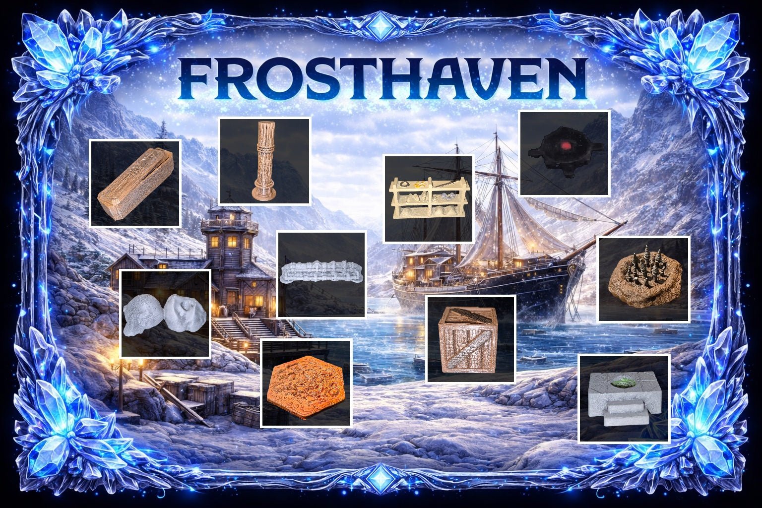 Frosthaven décors 3D - 3Dpaint Game