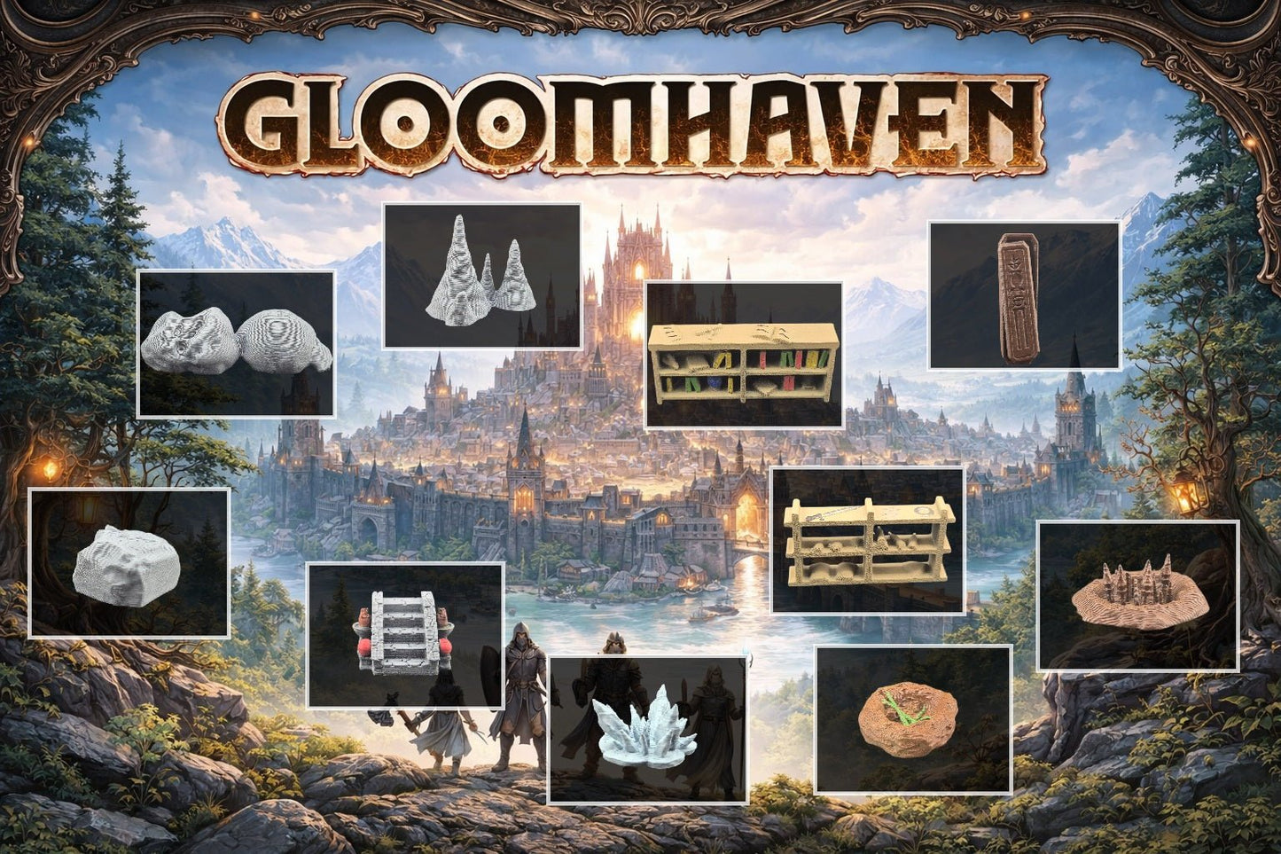 Gloomhaven décors 3D - 3Dpaint Game