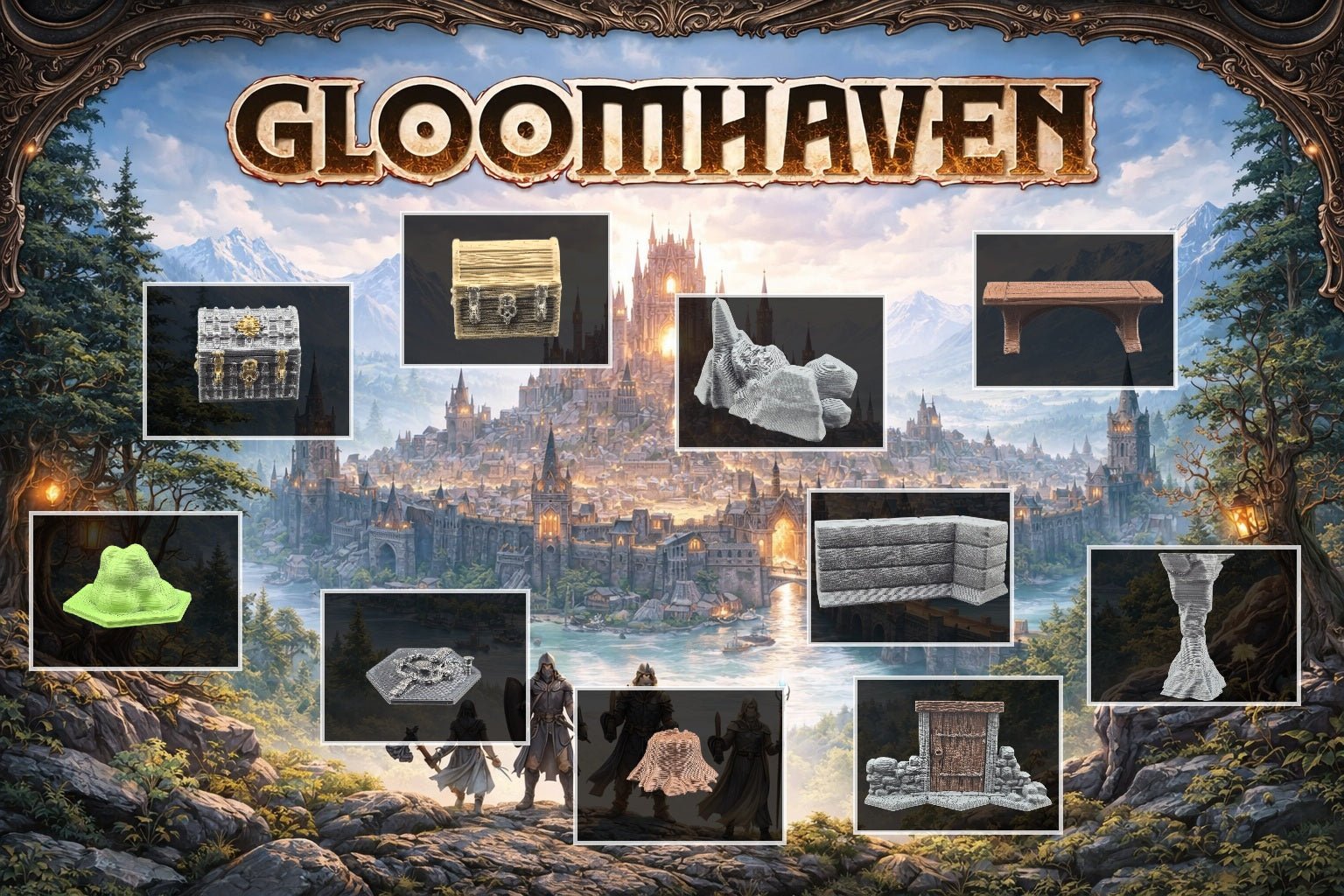 Gloomhaven décors 3D - 3Dpaint Game