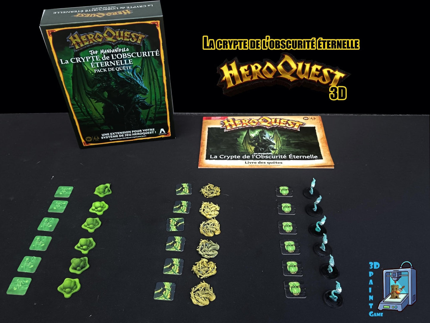 Heroquest 3D– La crypte de l'obscurité éternelle –The crypt of perpetual darkness expansion Décors 3D (Copie) - 3Dpaint Game
