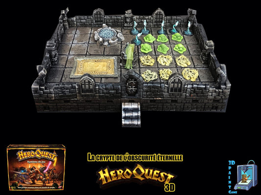 Heroquest 3D– La crypte de l'obscurité éternelle –The crypt of perpetual darkness expansion Décors 3D (Copie) - 3Dpaint Game