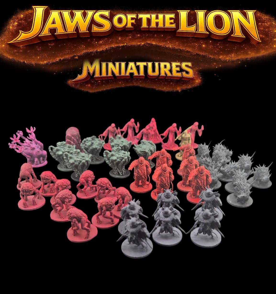Jaws of lion 3D figurine miniatures - 3Dpaint Game