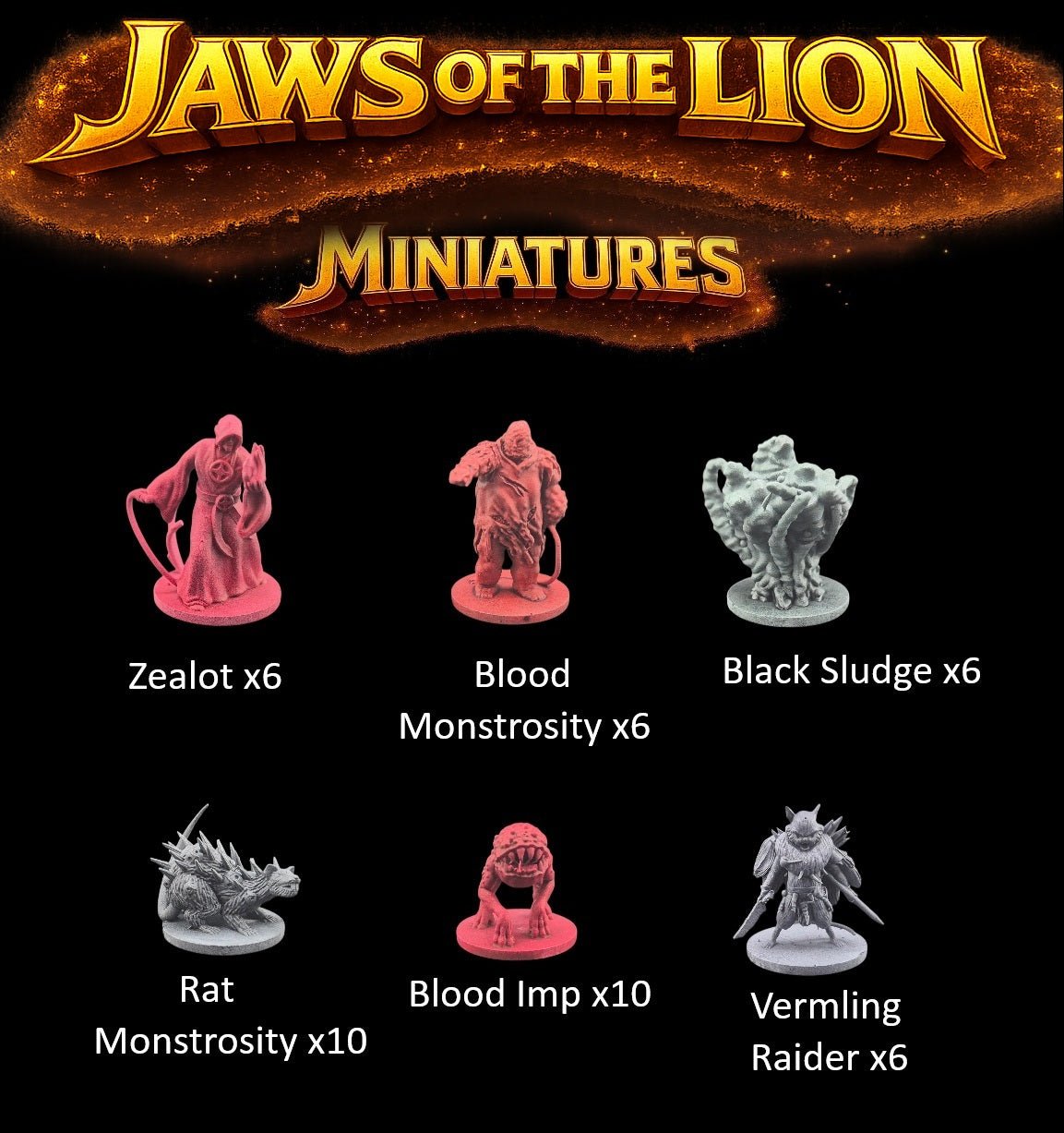 Jaws of lion 3D figurine miniatures - 3Dpaint Game