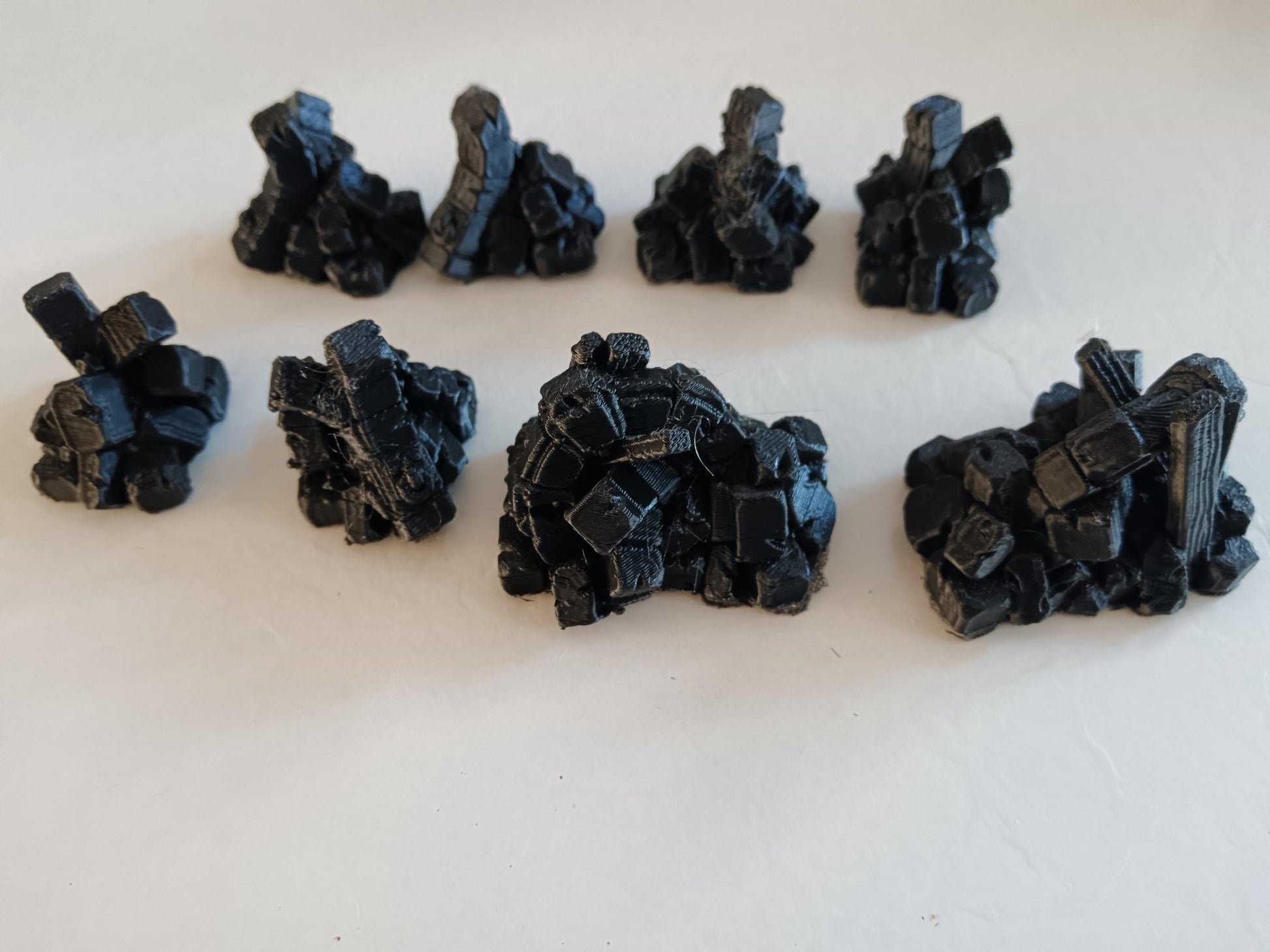 Kit Éboulis et Portes pour Plateau 3D HeroQuest – 6 Petits + 2 Grands Éboulis + 5 Portes – Impression 3D Peinte à la Main Fabriqué en France - 3Dpaint Game