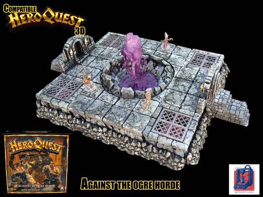 la fosse du chaos — Décor 3D compatible HeroQuest « Against the Ogre Horde » - 3Dpaint Game