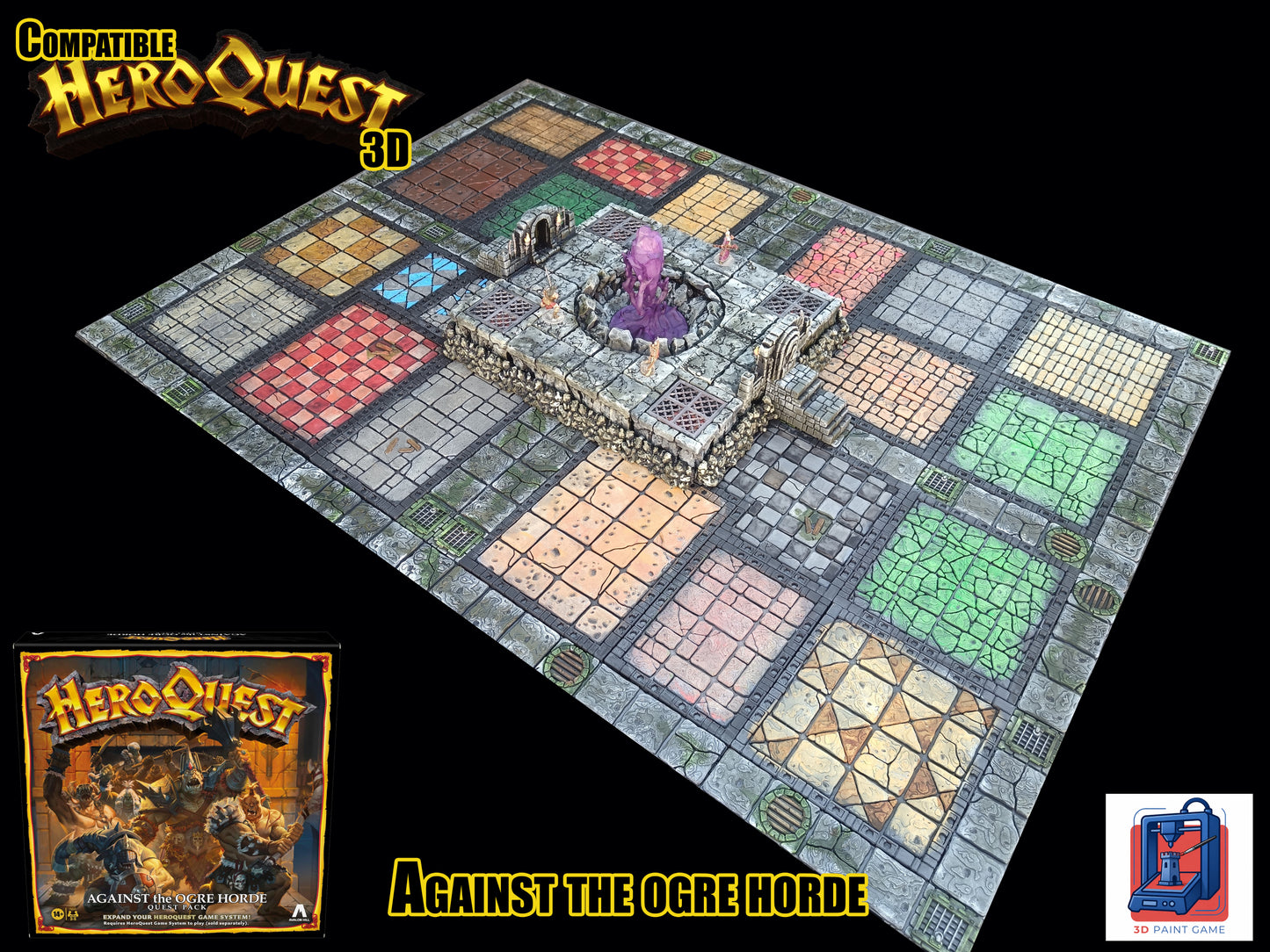 la fosse du chaos — Décor 3D compatible HeroQuest « Against the Ogre Horde »