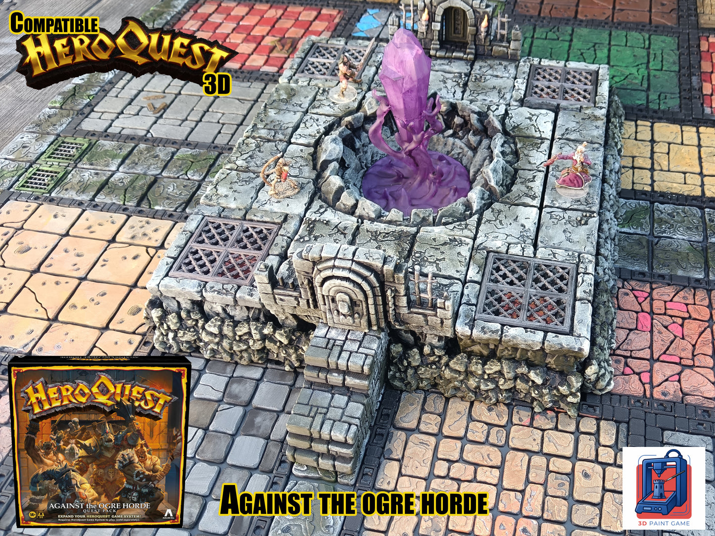 la fosse du chaos — Décor 3D compatible HeroQuest « Against the Ogre Horde »