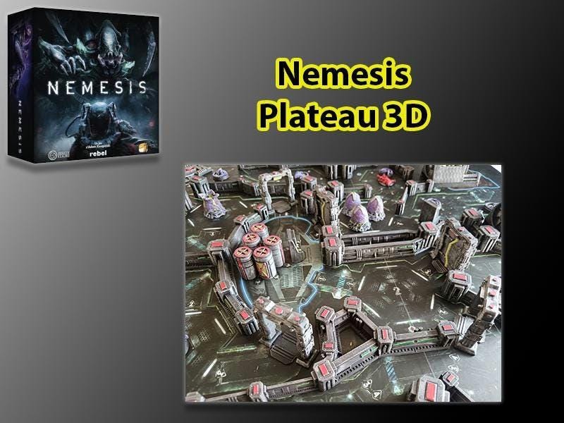 Plateau 3D Premium pour Nemesis – Version peinte à la main - 3Dpaint Game