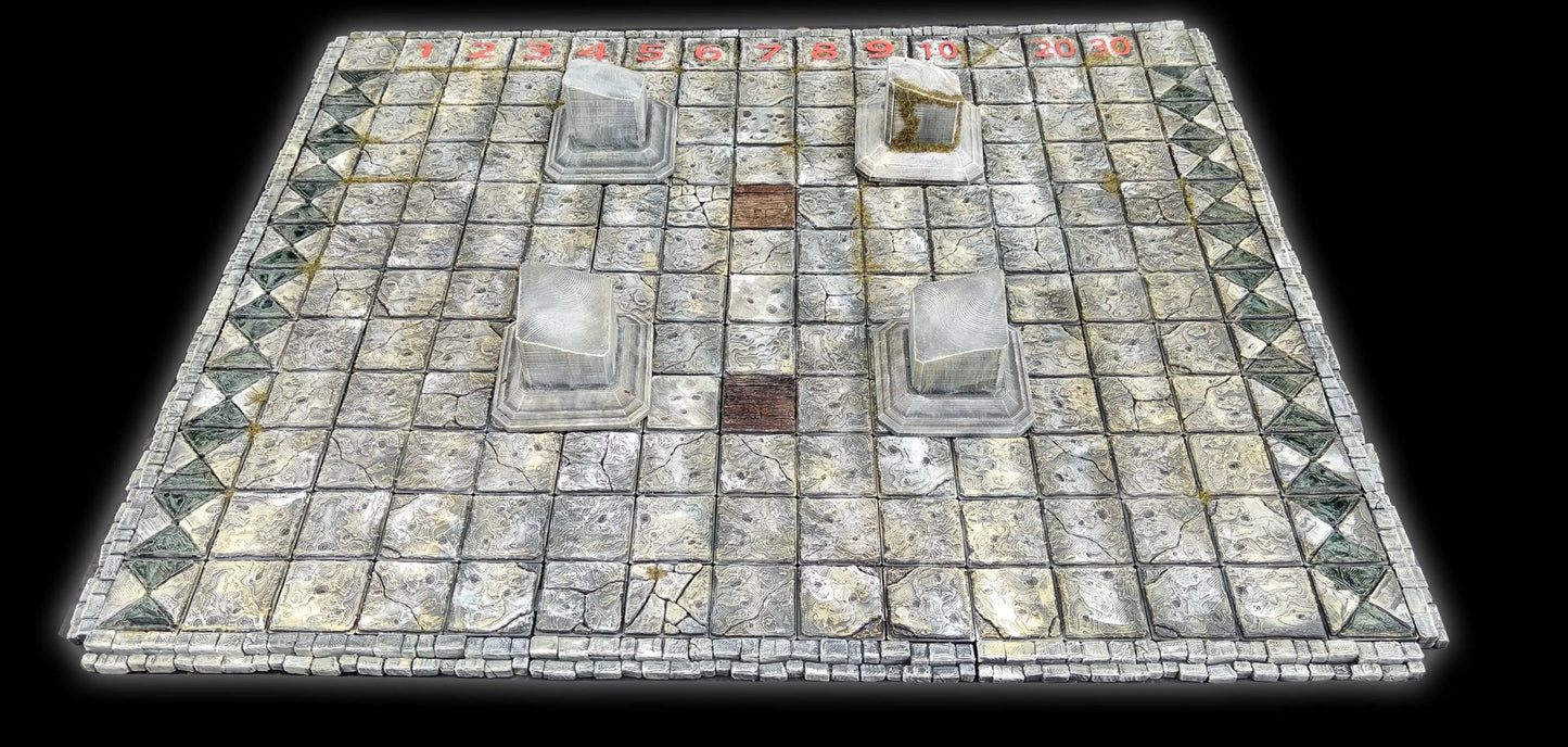 Plateau Blitz Bowl 3D – Peint à la main – Pièce unique - 3Dpaint Game