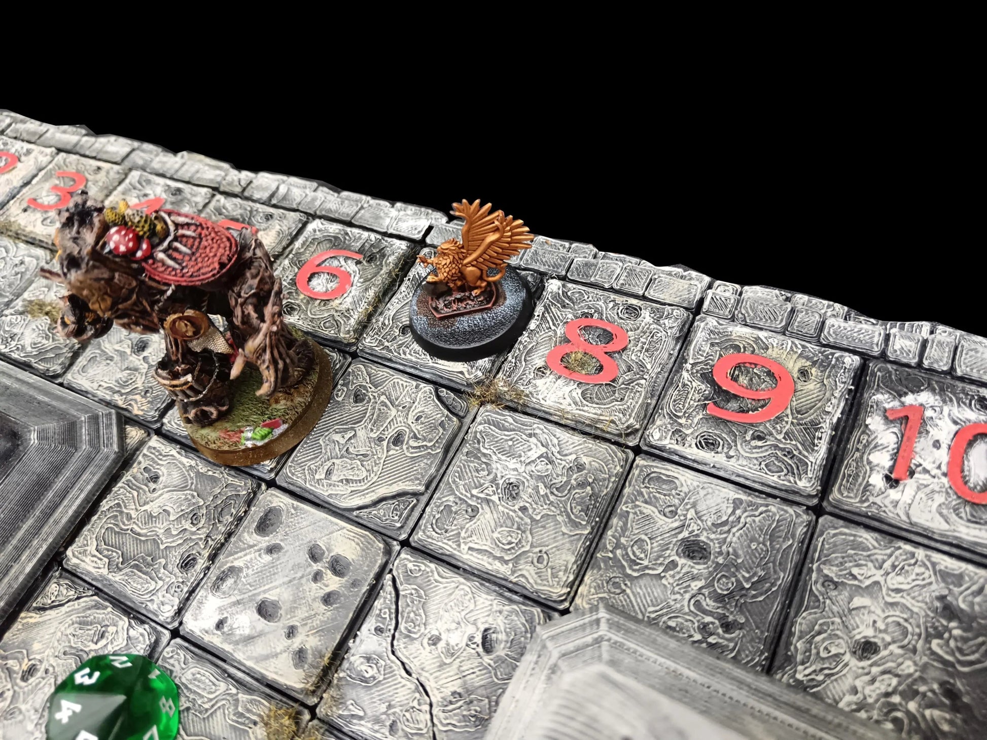 Plateau Blitz Bowl 3D – Peint à la main – Pièce unique - 3Dpaint Game