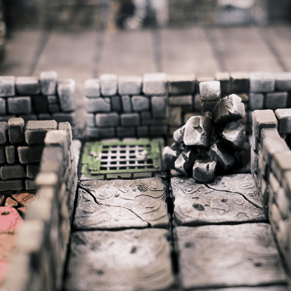 Plateau HeroQuest 3D imprimé et peint à la main avec murs magnétiques et portes– Accessoire HEROQUEST – Compatible figurines 28/30 mm - 3Dpaint Game