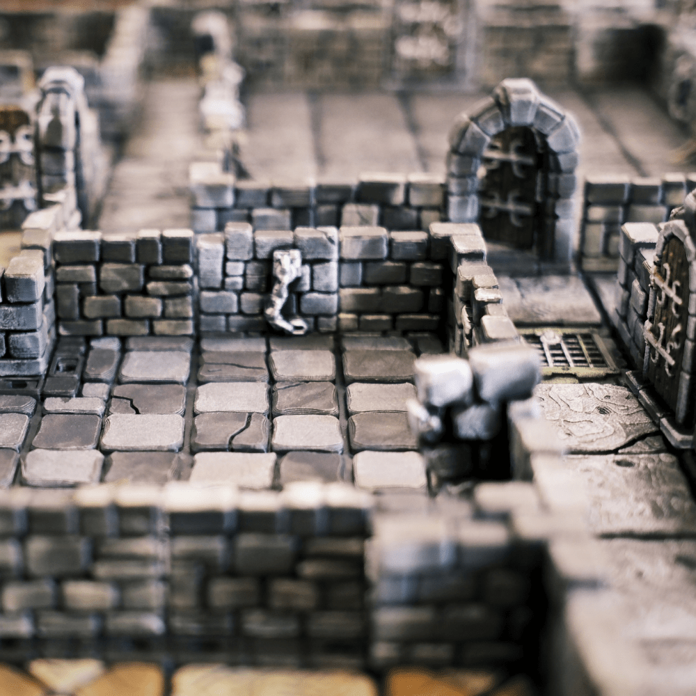Plateau HeroQuest 3D imprimé et peint à la main avec murs magnétiques et portes– Accessoire HEROQUEST – Compatible figurines 28/30 mm - 3Dpaint Game