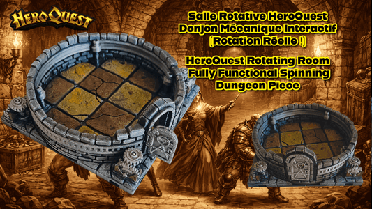 Salle Rotative HeroQuest – Donjon Mécanique Interactif (Rotation Réelle !) - 3Dpaint Game