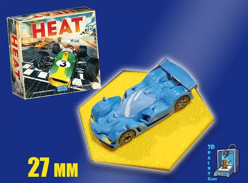 Set 8 voitures F1 pour Heat: Pedal to the Metal – Miniatures imprimées 3D peintes à la main – Accessoire jeu de société / board game - 3Dpaint Game