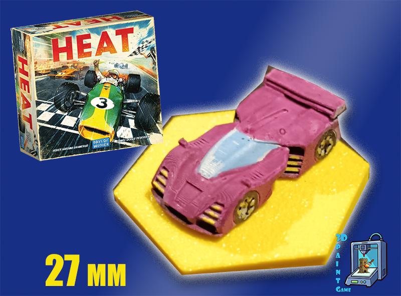 Set 8 voitures F1 pour Heat: Pedal to the Metal – Miniatures imprimées 3D peintes à la main – Accessoire jeu de société / board game - 3Dpaint Game