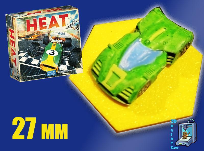Set 8 voitures F1 pour Heat: Pedal to the Metal – Miniatures imprimées 3D peintes à la main – Accessoire jeu de société / board game - 3Dpaint Game