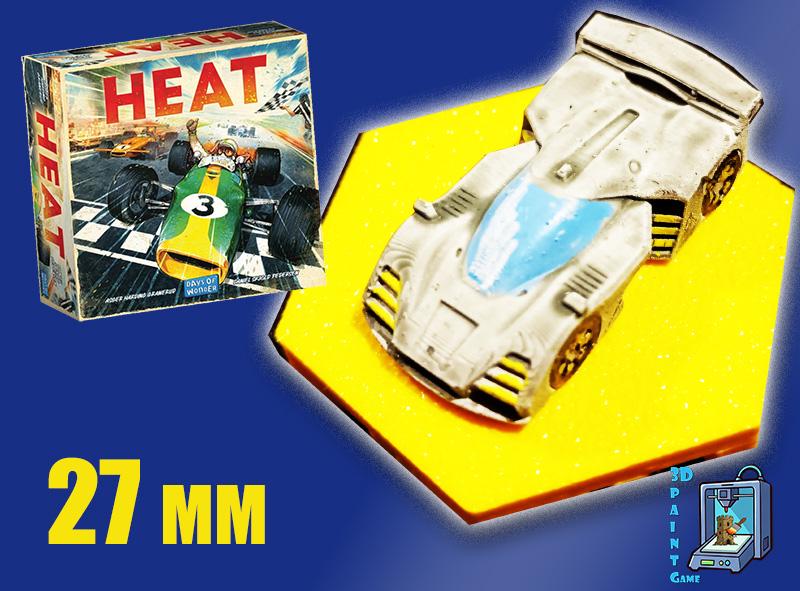 Set 8 voitures F1 pour Heat: Pedal to the Metal – Miniatures imprimées 3D peintes à la main – Accessoire jeu de société / board game - 3Dpaint Game