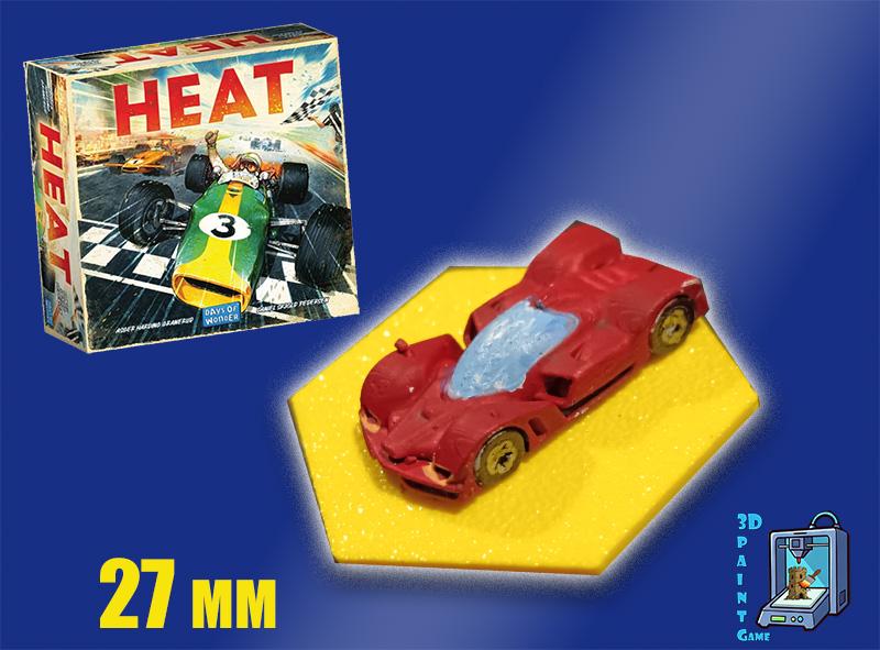 Set 8 voitures F1 pour Heat: Pedal to the Metal – Miniatures imprimées 3D peintes à la main – Accessoire jeu de société / board game - 3Dpaint Game