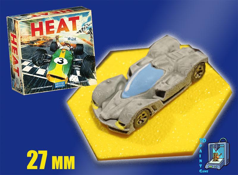 Set 8 voitures F1 pour Heat: Pedal to the Metal – Miniatures imprimées 3D peintes à la main – Accessoire jeu de société / board game - 3Dpaint Game
