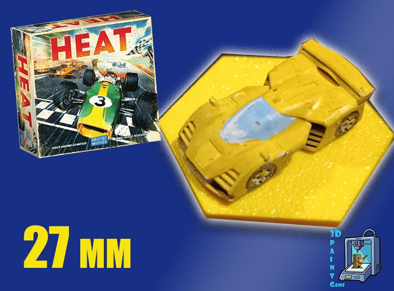 Set 8 voitures F1 pour Heat: Pedal to the Metal – Miniatures imprimées 3D peintes à la main – Accessoire jeu de société / board game - 3Dpaint Game