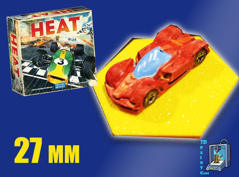 Set 8 voitures F1 pour Heat: Pedal to the Metal – Miniatures imprimées 3D peintes à la main – Accessoire jeu de société / board game - 3Dpaint Game