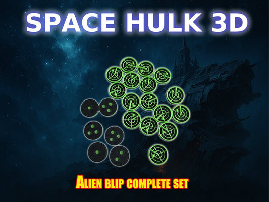 Set complet de Blips Alien 3D – Compatible Space Hulk - 3Dpaint Game