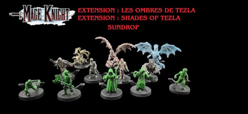 Set de 73 figurines pour Mage Knight – Remplace les jetons carton – peinte à la main – 73 custom painted miniatures for Mage Knight - 3Dpaint Game