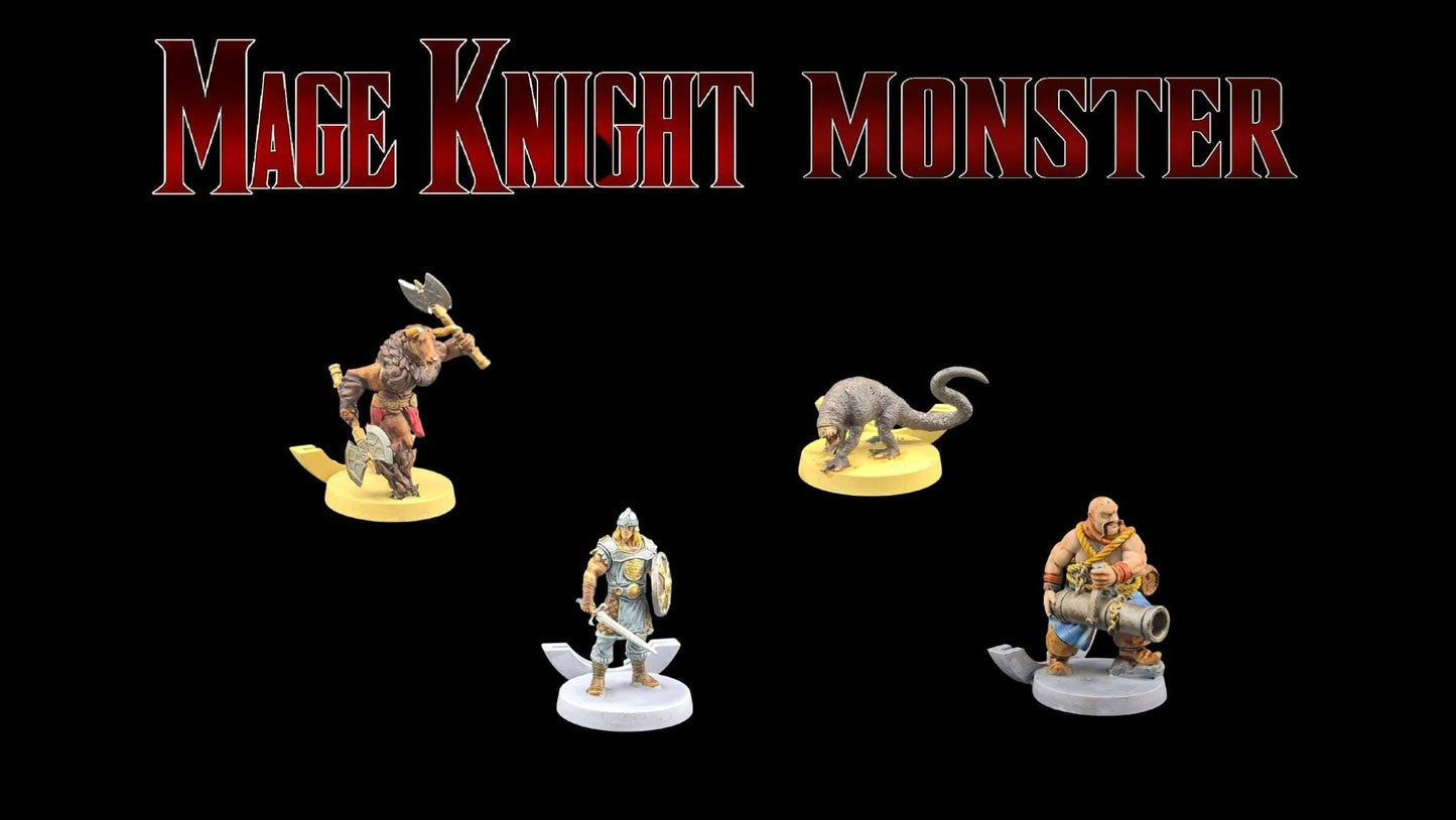 Set de 73 figurines pour Mage Knight – Remplace les jetons carton – peinte à la main – 73 custom painted miniatures for Mage Knight - 3Dpaint Game