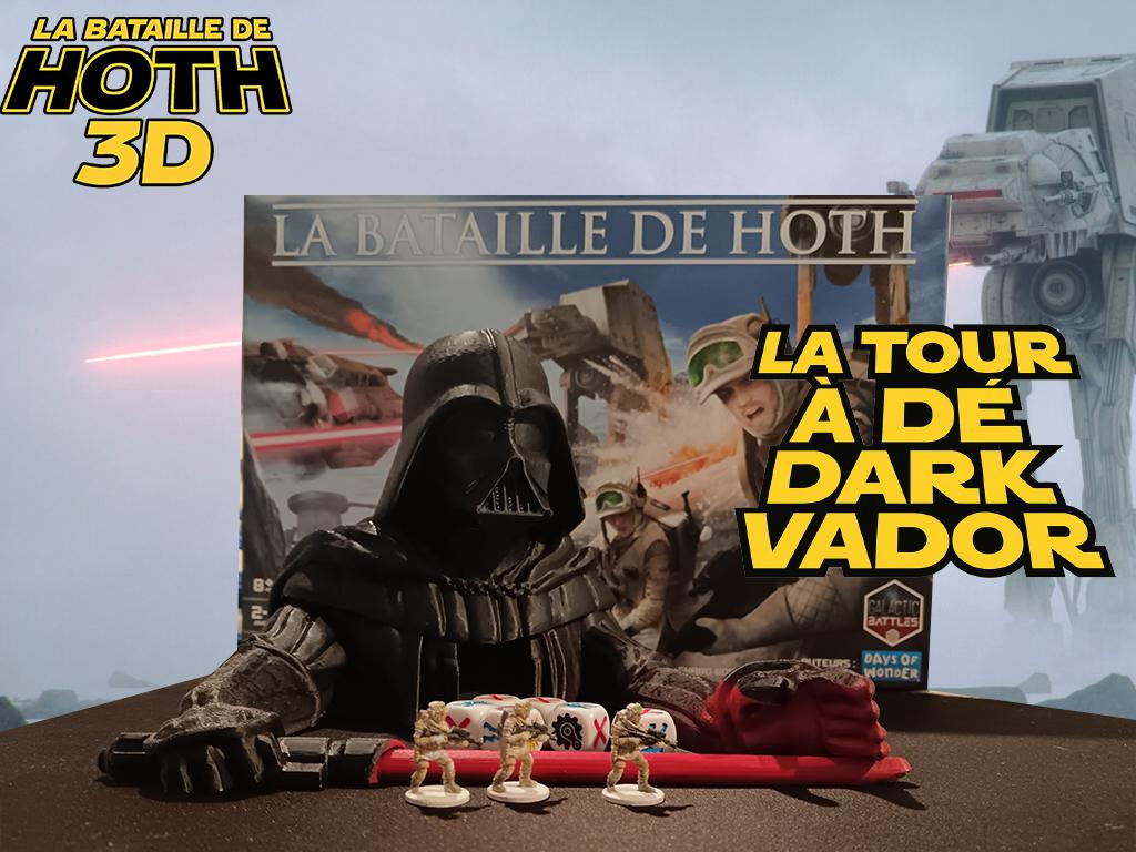 Tour à Dé Dark Vador Star Wars / Darth Vader Dice Tower – Accessoire Bataille de Hoth 3D – 24 x 16 cm – Wargame Dice Roller - 3Dpaint Game